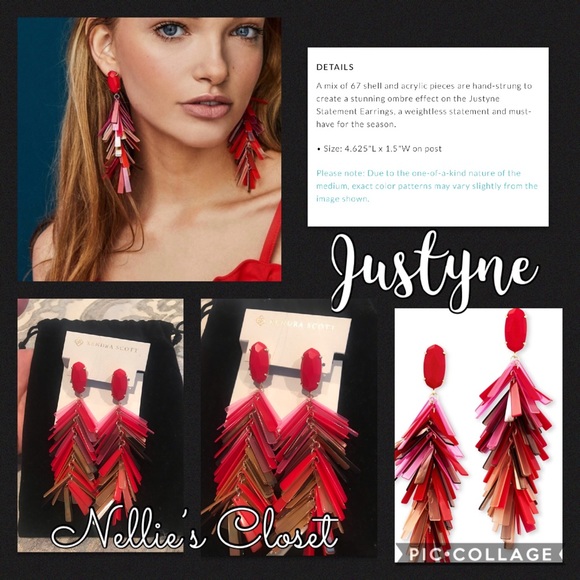 Kendra Scott Jewelry - NWT Red Justyne Earrings